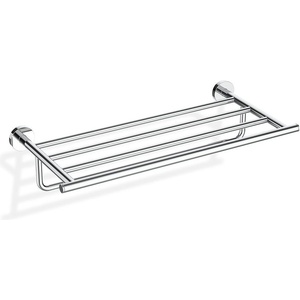 DECOR WALTHER Закачалка на релса за кърпи Basic с рафт хром (0531800)