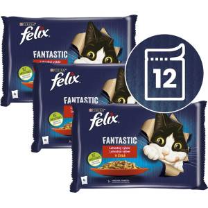 FELIX Капсули FELIX Fantastic с заек и агнешко в желе 12 x 85 г