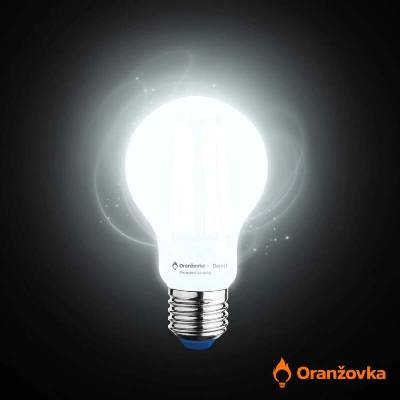 Plnospektrální LED žárovka ORANŽOVKA Denní E27 8W 4000K (Plnospektrální žárovka Oranžovka vyzařuje světlo, které se podobá slunečnímu záření. Díky této vlastnosti má pozitivní účinky pro vaše zdraví.