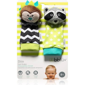 BBLÜV Düo чорапи с дрънкалки Hedgehog / Racoon 2 бр