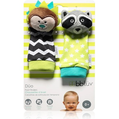 BBLÜV Düo чорапи с дрънкалки Hedgehog / Racoon 2 бр