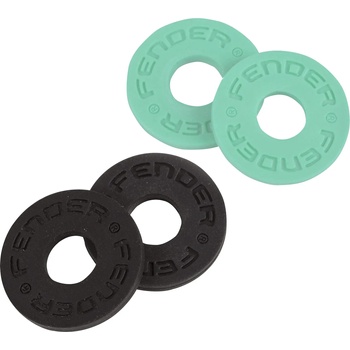 Fender Strap Blocks 4 PK 2 Strap-Lock/Страп лок Black/Surf Green (099-0819-020)