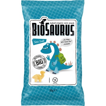 BioSaurus bio Kukuričný Snack morská soľ 50 g