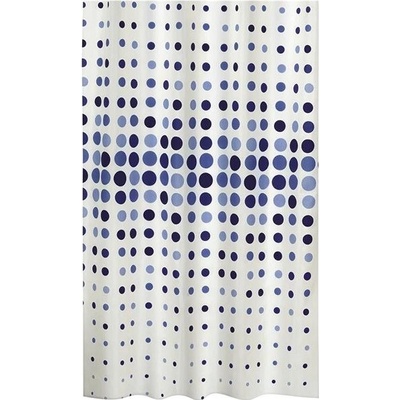 Bellatex sprchový záves 710/003 modré bodky Rozmer 180x200 cm