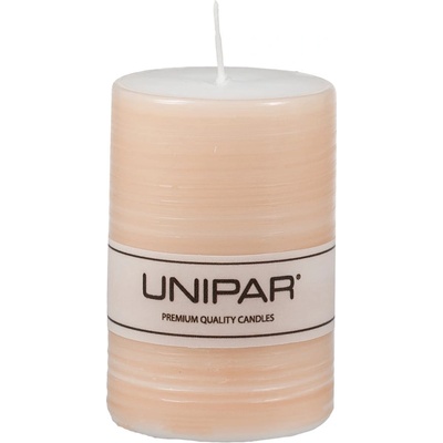 Unipar Светла оранжева свещ , време на горене 18 ч. Finelines - Unipar (Finelines Light Orange Pillar 50x75)