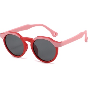 Techsuit Детски слънчеви очила Techsuit Kids Polarized Sunglasses (601) - поляризирани, TPEE рамка - Розов / Червен