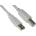 VCOM Кабел VCom CU201, USB A(м) към USB B(м), 3m, бял