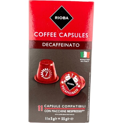 RIOBA Espresso Decaffeinato 11 ks