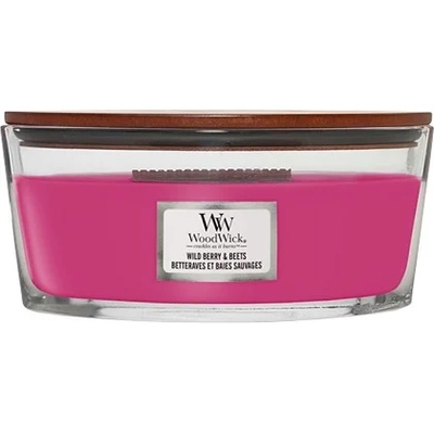 WoodWick Wild Berry & Beets ароматна свещ с дървен фитил 453, 6 гр