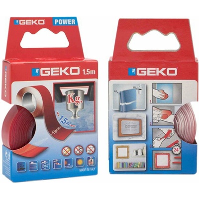 Geko Obojstranná páska 1,5 m 1 ks