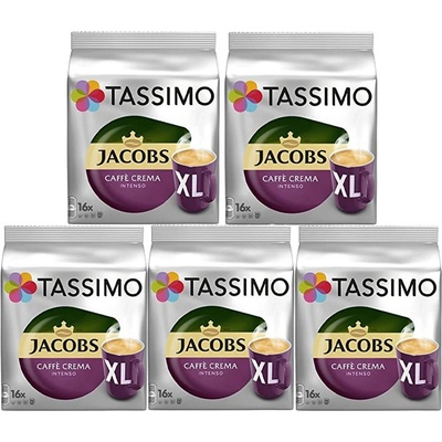 Douwe Egberts Tassimo Jacobs Caffé Crema Intenso XL 16 бр кашон 5 опаковки