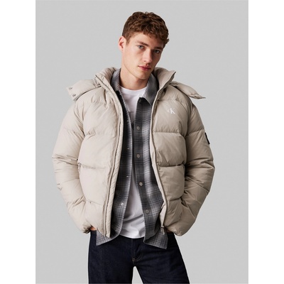 Calvin Klein Jeans Яке Calvin Klein Jeans Men's Essential Down Recycled Down Short Puffer Jacket - Flint Gray