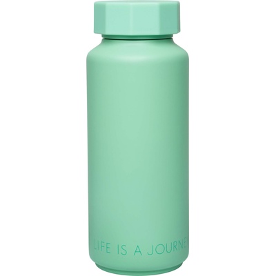 Design Letters Термобутилка Tone-On-Tone Life is a Journey светлозелена (30100105GRNBLIFEIS)