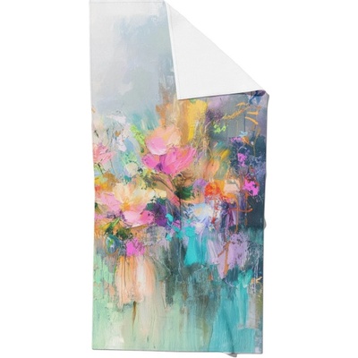 Takoy Panel na ušití rychleschnoucí osušky 80x160 květiny abstrakt 3-NST-00629