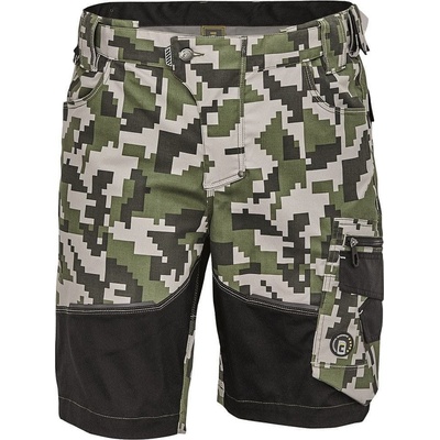Cerva Cerva Maskáčové kraťasy Neurum Camouflage tmavá olivová