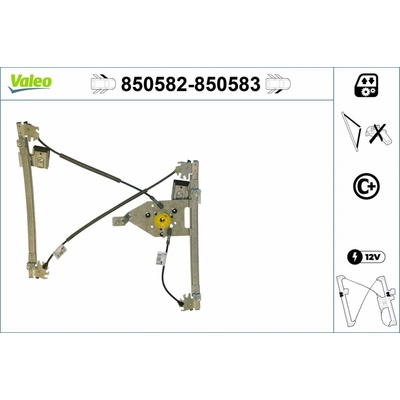 Zvedací zařízení oken VALEO 850582