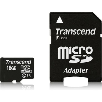 Transcend microSDHC 16GB C10/U1 TS16GUSDU1