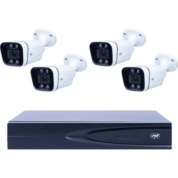 PNI House IP810 4x8MP 4K PoE Комплект с Включени Кабели 20m (PNI-IP810-4IP8)