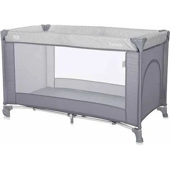 Image 1 of Lorelli Бебешка кошара на 1 ниво Lorelli - Torino, Grey striped elements (10080452213)