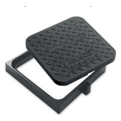 MIDAS KIO poklop z kompozitního materiálu 12,5t, DN 600x600 s plochým rámem do dlažby