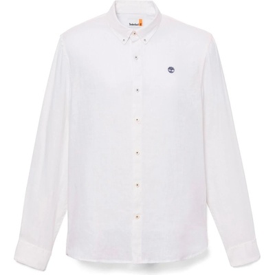 Timberland Мъжка риза с копчета Timberland Mill Brook Linen Shirt - White (033-3225-0311)