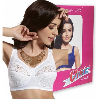 Viki 584 Nevystužená podprsenka biela