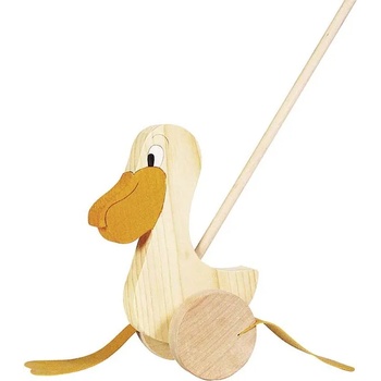 Goki Дървена играчка за бутане Goki - Пеликан (WP006)