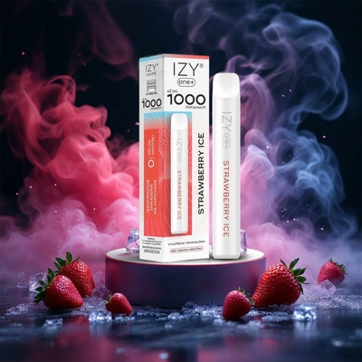 IZY one+ Strawberry Ice 0 mg 1000 poťahov
