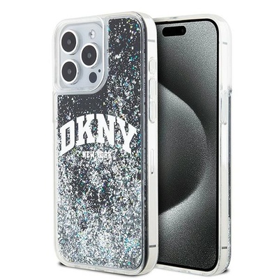DKNY Калъф DKNY Liquid Glitter Big Logo, съвместим с iPhone 14 Pro Max черен (DKHCP14XLBNAEK) (DKHCP14XLBNAEK)