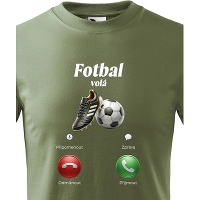 Dětské tričko Fotbal volá Military 69 Canvas Bezvatriko.cz 2147
