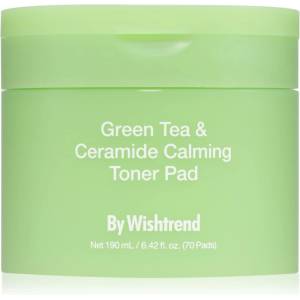 Wishtrend Green Tea & Ceramide Calming Toner Pad тонизиращи възглавнички с успокояващ ефект 70 бр
