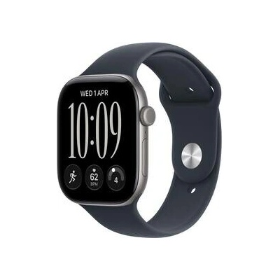 Apple Watch Series 12 Cellular 46 mm Space Gray Aluminum with Navy Sport Band M/L MJG74RK/A
