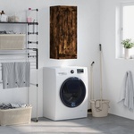 vidaXL Стенен шкаф опушен дъб 34, 5x34x90 см инженерно дърво (830505)