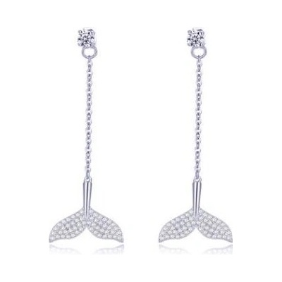 Swarovski e. náušnice Mermaid, morská panna see3072