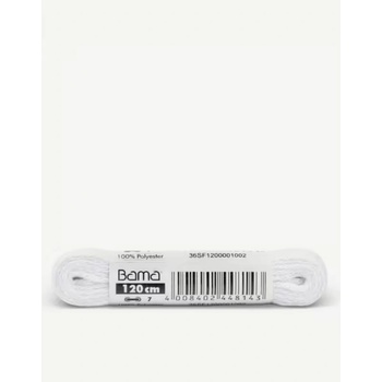 Bama Flat Laces White 120cm
