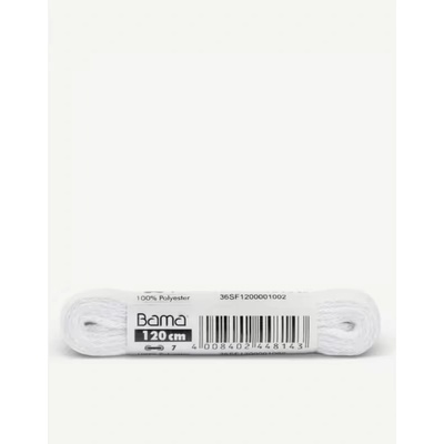 Bama Flat Laces White 120cm