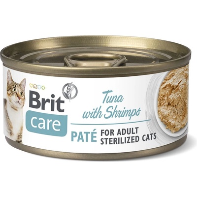Brit Care Cat Sterilized Tuna Paté with Shrimps 70 g