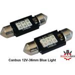  Крушки -Led- Сулфидни 12V-36mm Сини к-т 6104-36 ('264441)