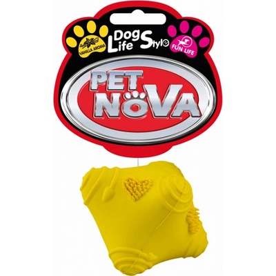 Pet Nova Crazzy Ball žltá 5 cm