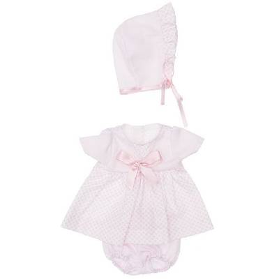 Дрехи за кукла Asi Dolls - Коке, розова рокля с шапка и гащички, 36 cm (3403530)