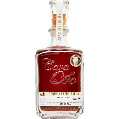 Cava de Oro Extra Anejo Tequila 100% Agave 40% 0,7 l (čistá fľaša)