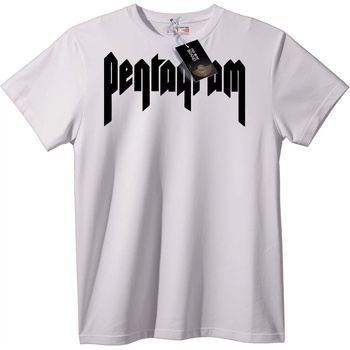 NOONEBRAND Тениска Pentagram черна - S, White