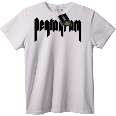 NOONEBRAND Тениска Pentagram черна - S, White