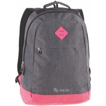 Pulse batoh s priehradkou na notebook Bicolor sivý-ružová