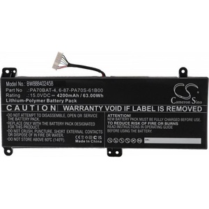 VHBW Батерия за Clevo PA70HS / PA71HS, 4200 mAh (888402458)