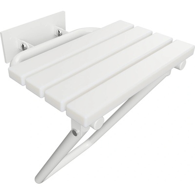 Bemeta Help Sklopné sprchové sedátko s nohou a krytkou bílé 301207183 – Zboží Dáma