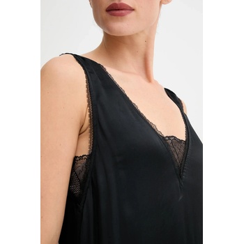 Zadig&Voltaire Рокля zadig&voltaire в черно дълга със стандартна кройка wwdr02556 (wwdr02556)