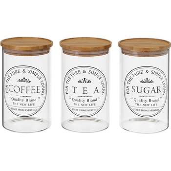 Casa Selección Стъклени кутии в комплект от 3 бр. - Casa Selección (803830)