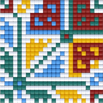 Bright Toys Мозайка с пиксели - Българска народна шевица, 24x24 пиксела - Мотив 29 (BE24029)