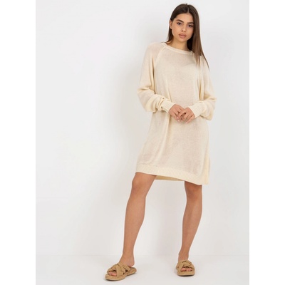 Svetrové oversize šaty BA-SW-9005.36P light beige